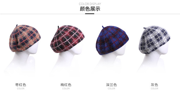 毛線帽，針織帽，貝蕾帽