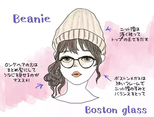 接地氣的小仙女一定要看看！冬天佩戴上帽子和眼鏡